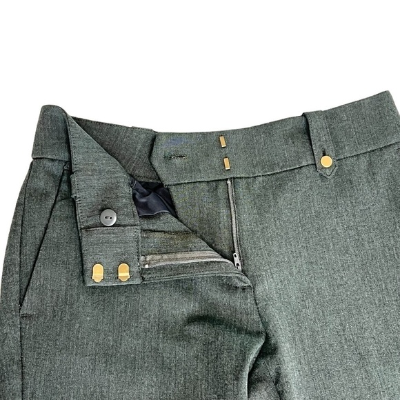 LOFT Slim Greenish Grey Straight Leg Women's Trousers Dress Pants Size 2 - Picture 4 of 13